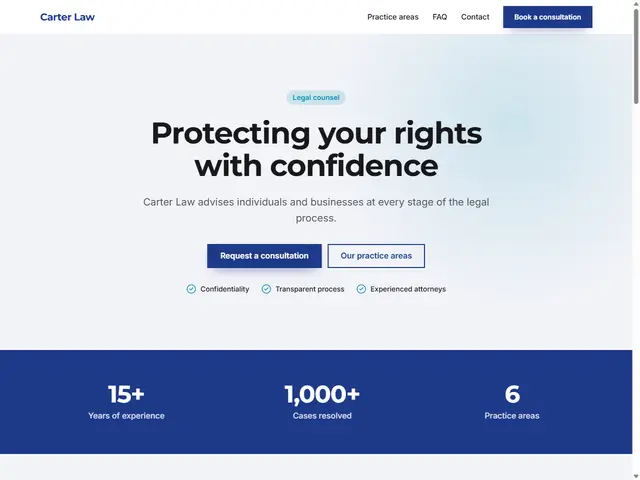 Law & Consulting template preview