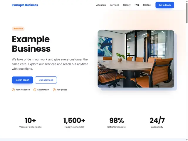 General Business template preview