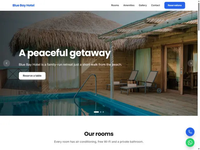 Hotel & Guesthouse template preview